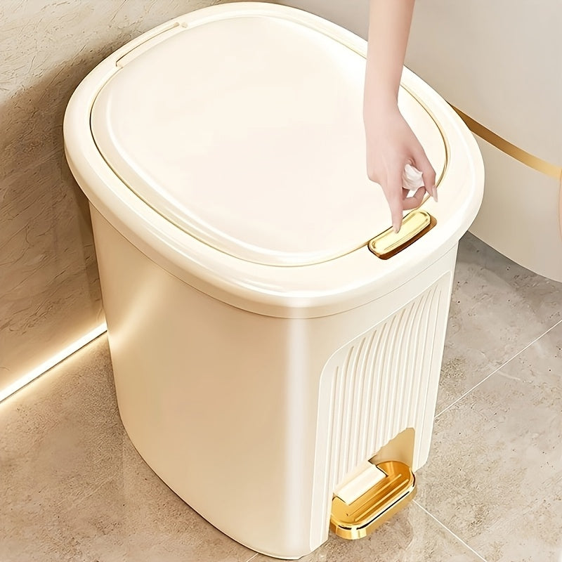 Hands-Free Dual-Opening Odor-Sealing Trash Bin (Multiple Sizes)