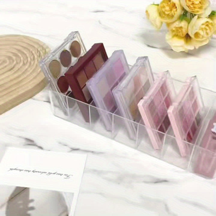 Clear Plastic 7-Compartment Lipstick Organizer
