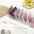 Clear Plastic 7-Compartment Lipstick Organizer