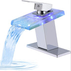 Solid Brass Ceramic Valve Single-Handle Bathroom Faucet (Deck Plate Included)