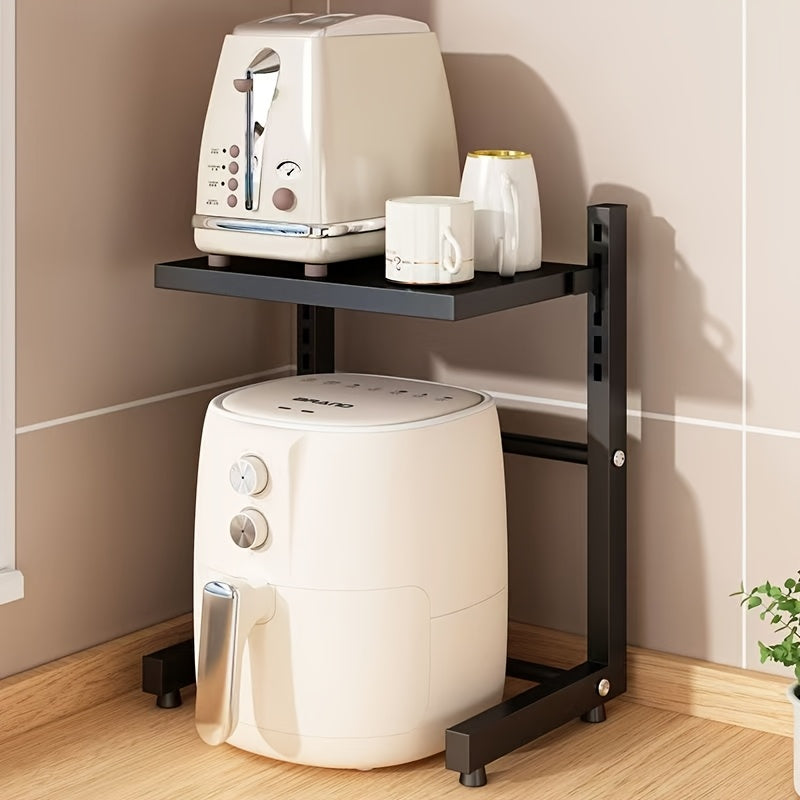 Space-Saving Multi-Tier Metal Appliance Rack