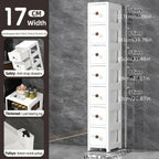 Slim Space-Saving Slide-Out Gap Shelf (4-Tier)