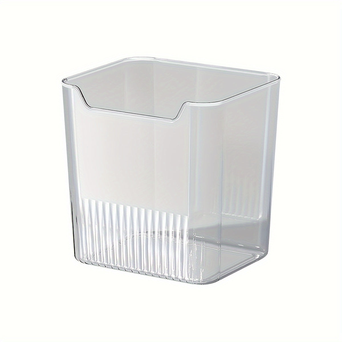 Transparent Food-Safe Easy-Grip Refrigerator Storage Bins (Set of 6)