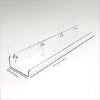 No-Drill Transparent Vinyl Hanging Shelf