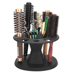 Rotating Multi-Slot Hairbrush Organizer