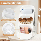 Large-Capacity Clear Acrylic Makeup Organizer (Multi-Compartment)