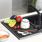 Roll-Up Stainless Steel Over-Sink Dish Drying Rack