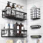 Rustproof 316 Stainless Steel No-Drill Shower Caddy (Set of 5)