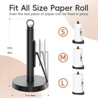 Heavy-Duty Stainless Steel Tension Arm Paper Towel Holder (Countertop)