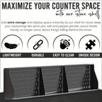 Magnetic Heat-Resistant Silicone Stove Top Shelf (3 Compartments)