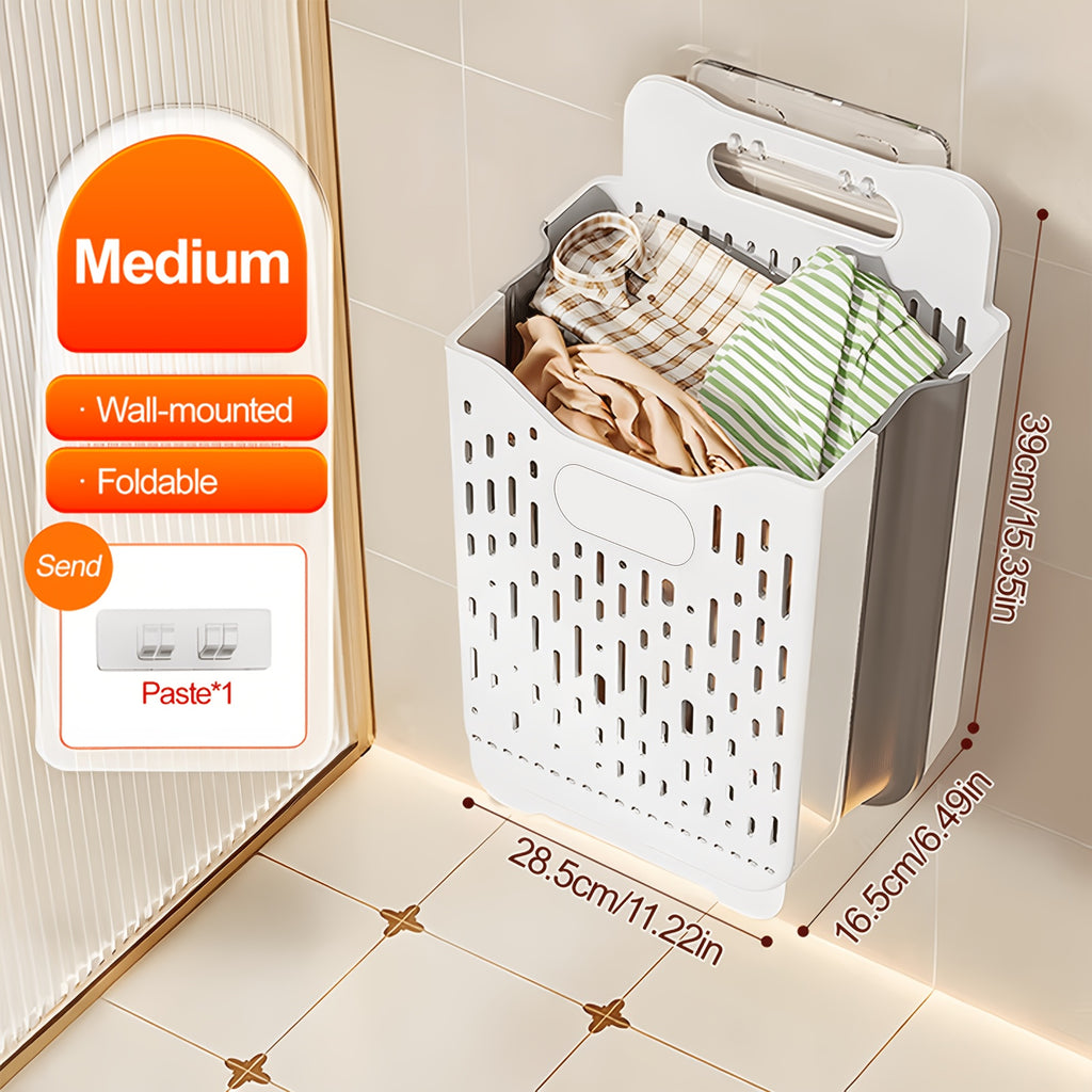 Collapsible Wall-Mount & Freestanding Laundry Basket