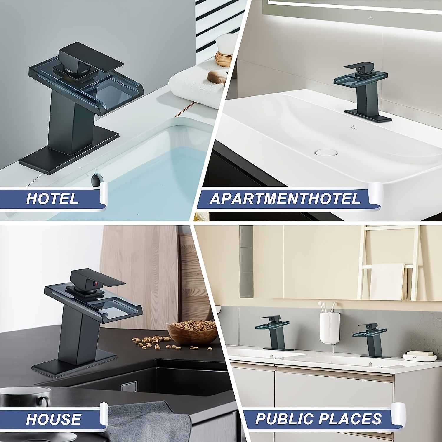 Solid Brass Ceramic Valve Single-Handle Bathroom Faucet (Deck Plate Included)