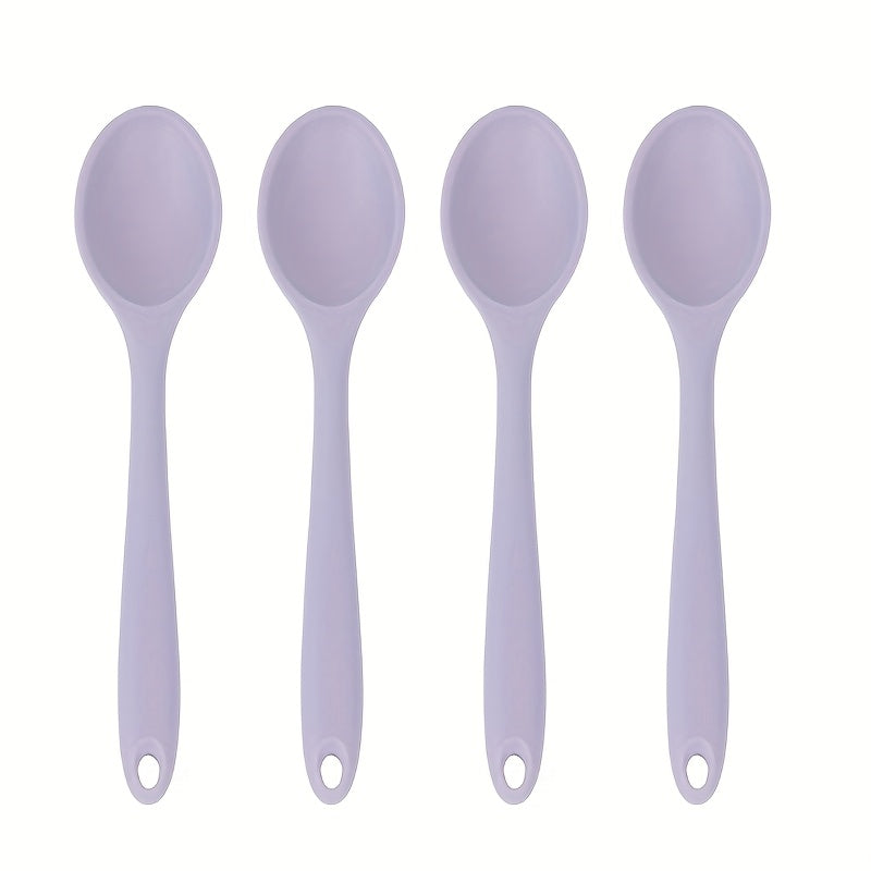 Heat-Resistant Non-Stick Silicone Spoons (Set of 4)
