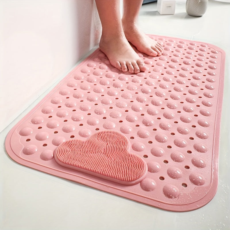 Heavy-Duty PVC Anti-Slip Shower Mat (Machine Washable)