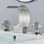 Brushed Stainless Steel Ceramic Ball Bathroom Faucet