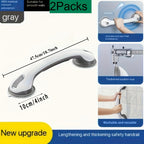 No-Drill Suction-Cup Anti-Slip Grab Bar (17-Inch, Set of 2)