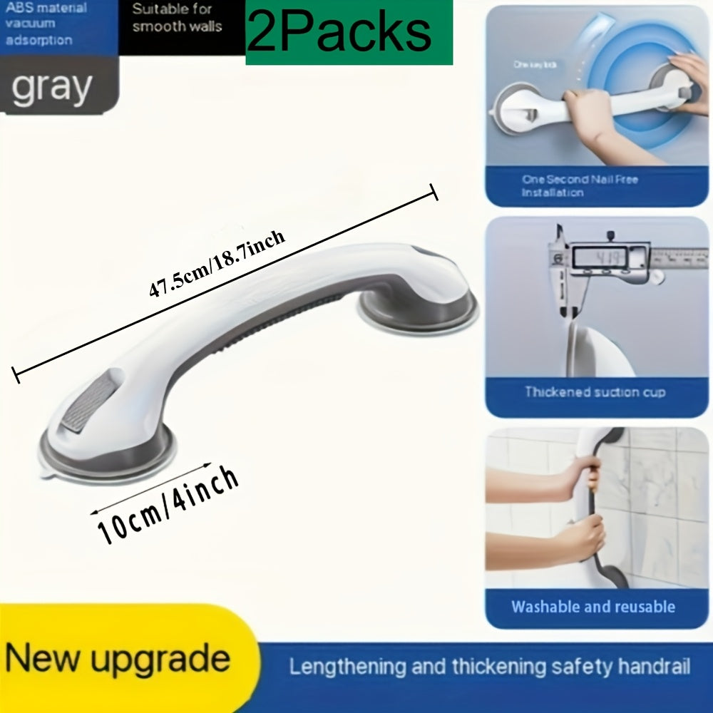 No-Drill Suction-Cup Anti-Slip Grab Bar (17-Inch, Set of 2)