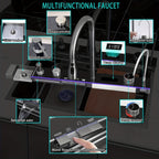 Stainless Steel Waterfall Workstation Sink (Drop-In)