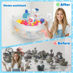 Quick-Dry & Multi-Pocket Hanging Bath Organizer (Adhesive Hooks)