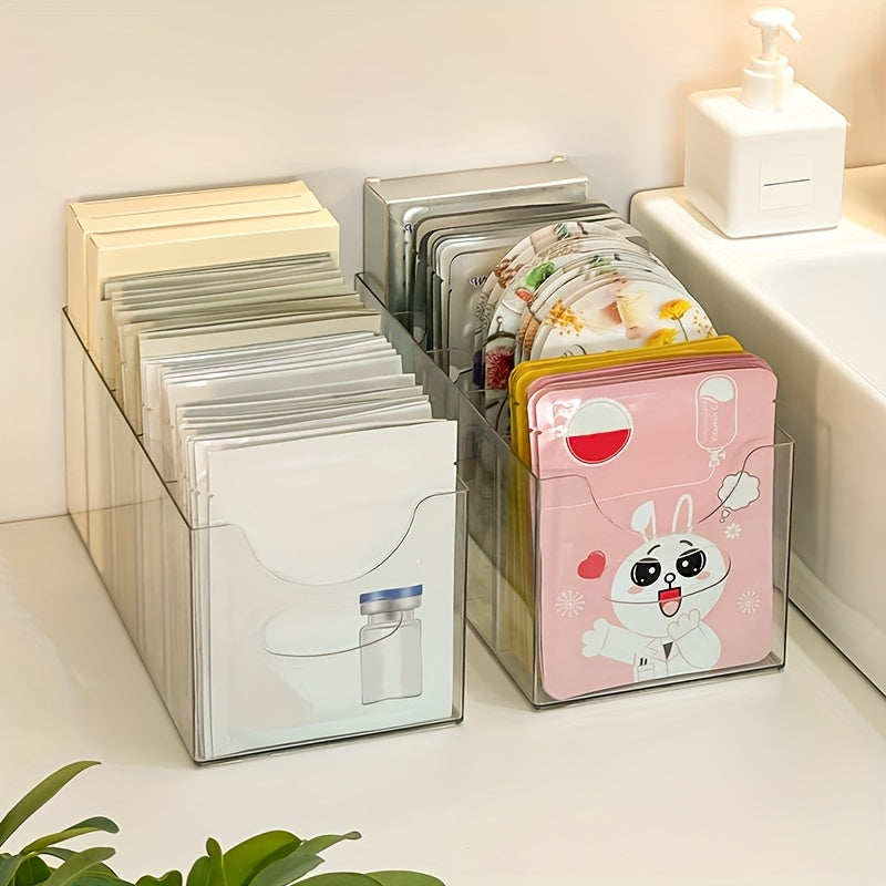 Large-Capacity Adjustable Cosmetic & Mask Organizer