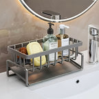 Heavy-Duty No-Drill Metal Sink Organizer (With Towel Rack)