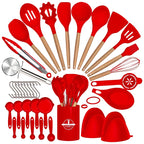 Heat-Resistant Silicone & Dishwasher-Safe Utensil Set (37/44 Pcs)