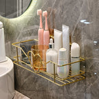 Double-Layer Wrought Iron Shower Shelf (Wall Mount)