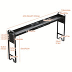 Expandable & Adjustable Powder-Coated Stove Shelf