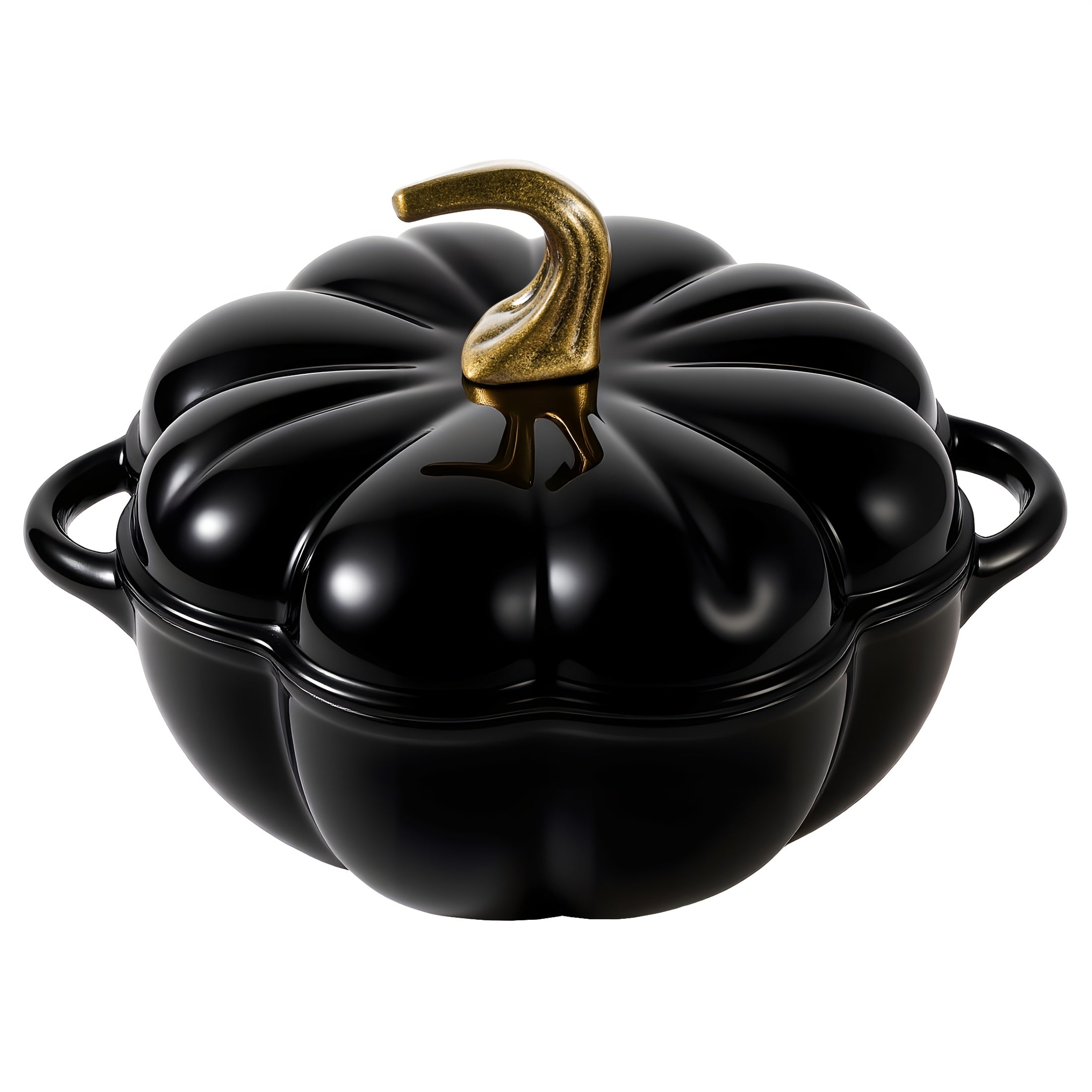 Pumpkin-Shaped Enameled Cast Iron Dutch Oven (4.5 Quart)