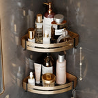 Space-Saving Aluminum Wall-Mounted Shelf & Towel Rack (3-Piece Set)