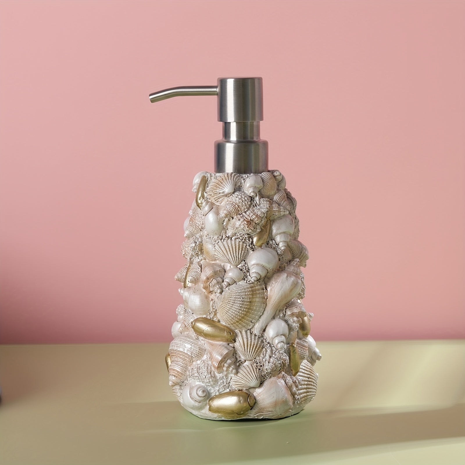 Refillable Shell-Shaped Resin Soap Dispenser (Floor Mount)