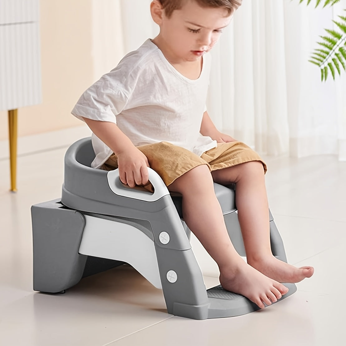 2-in-1 Foldable Anti-Slip Toddler Potty Seat