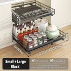 Smooth-Glide Heavy-Duty Metal Pull-Out Cabinet Rack (8-Tier)
