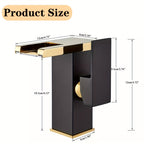 Hydroelectric RGB LED Brass Waterfall Bathroom Faucet (Single-Hole)