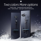 Hydroelectric LED Temperature-Control Wall-Mount Shower Panel