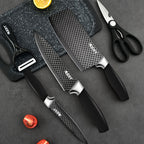 420 Stainless Steel Non-Stick Knife Set (6-Piece With Cutting Board)