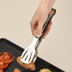 201 Stainless Steel Silicone-Grip Food Tongs (Set of 3)