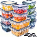 Airtight Latch & Microwave-Safe Food Storage Container Set (Set of 48)