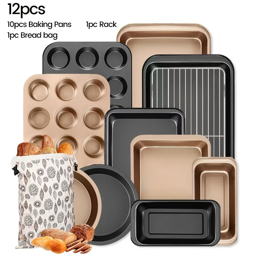 Non-Stick Steel Bakeware Set (Multi-Piece)