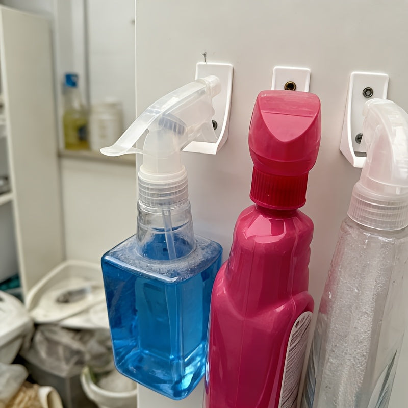 Durable Plastic Wall-Mount Spray Bottle Holder (Set of 4)