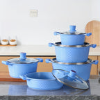 Stone-Coated Nonstick Aluminum Cookware Set (10-Piece)