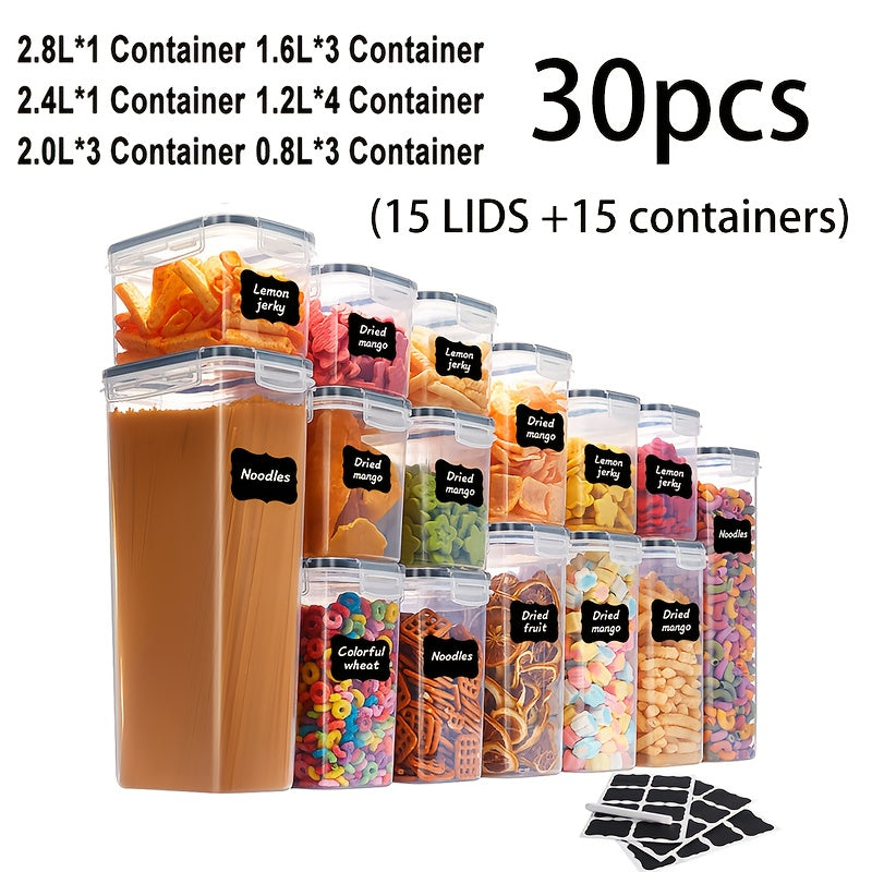 Airtight BPA-Free Flip-Top Food Storage Containers
