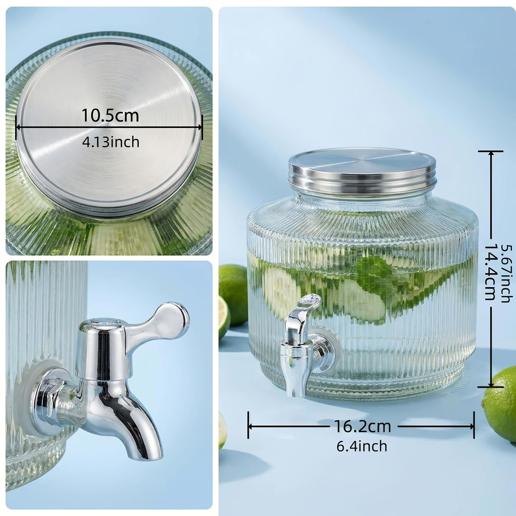 Borosilicate Glass Spout Drink Dispenser (2.5L)