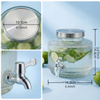 Borosilicate Glass Spout Drink Dispenser (2.5L)