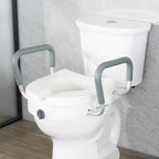 Adjustable Width & Twist-Lock Raised Toilet Seat (350 lb Capacity)