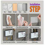 Wall-Mounted USB-Rechargeable Automatic Toothpaste Dispenser & Toothbrush Organizer (5-Slot)