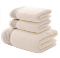 100% Combed Cotton Jacquard Towel Set (3-Piece)