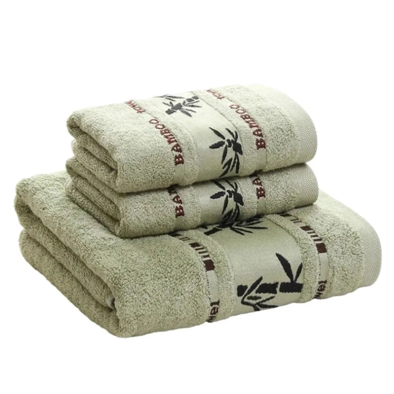 100% Combed Cotton Jacquard Towel Set (3-Piece)