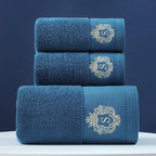 100% Combed Cotton Jacquard Towel Set (3-Piece)