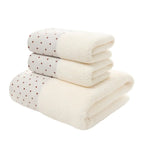 100% Combed Cotton Jacquard Towel Set (3-Piece)